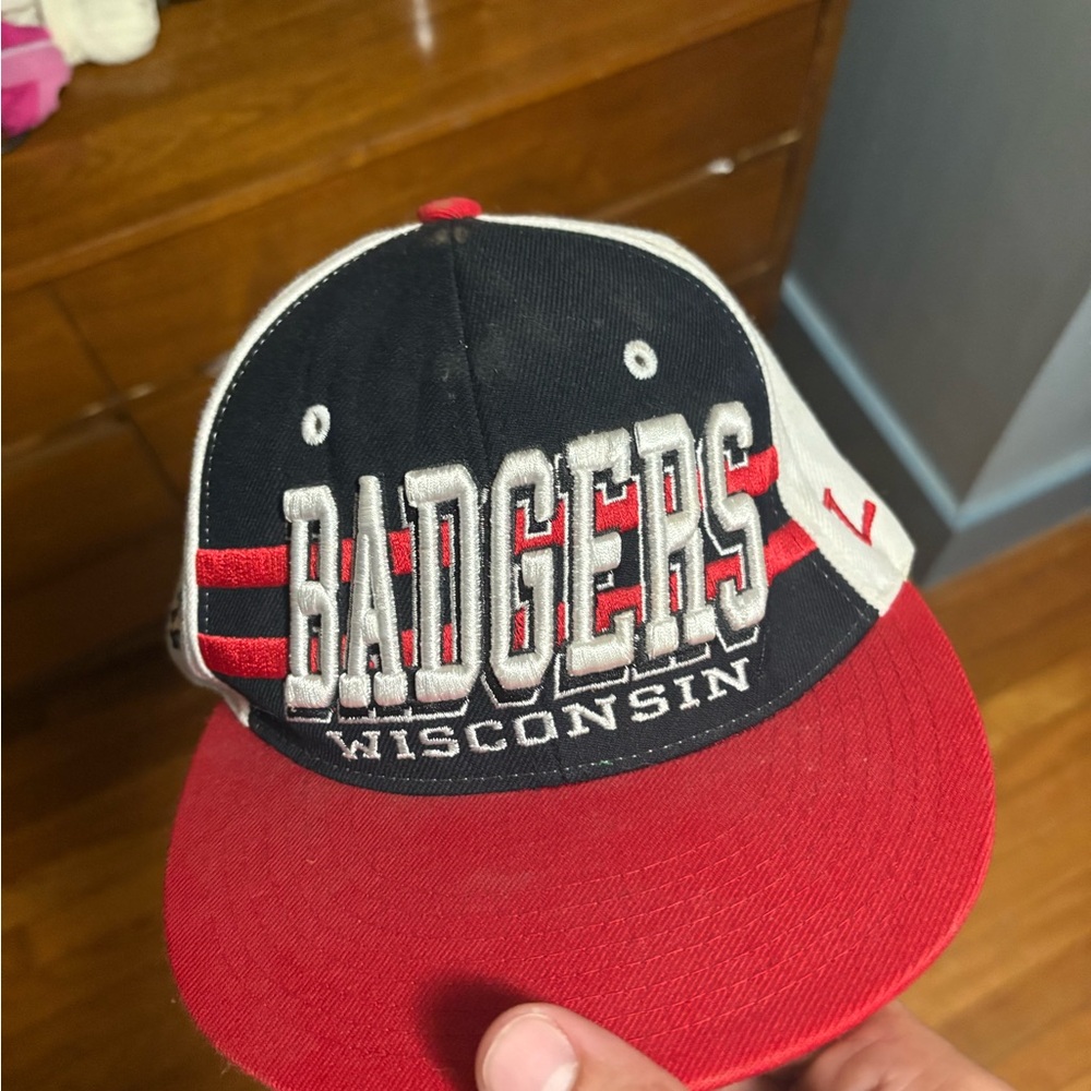 Vintage Zephyr Green and Red Wisconsin SnapBack